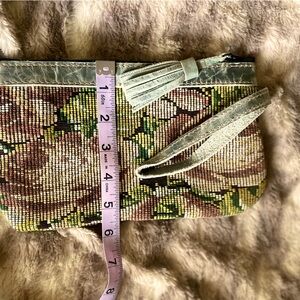 Artisan huipil wristlet - clutch